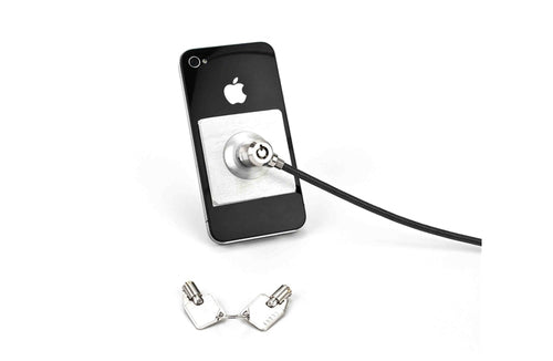 Compulocks Universal Tablet Lock Plate with Keyed Cable Lock Black Compulocks Universal Tablet Lock Plate with Keyed Cable Lock Black